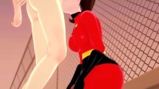 Helen Parr Having sex on the roof in secret  The incredibles  Pov and normal