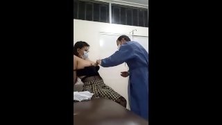 MY NURSE STEPMOM FUCKS WITH THE DOCTOR AT A MEDICAL CONSULTATION