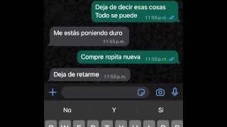 Compañera traviesa me manda mensajes calientes, que ganas de follarla