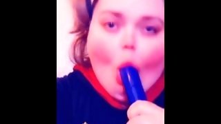 Hogwarts Student Caught Sucking Dildo in Pigtails
