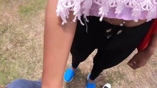 Blowjob in public from his sexy Asian girlfriend somewhere in Thailand