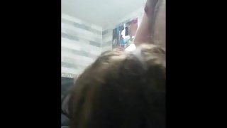 Homemade Step Mom Sucking Cock To The Music