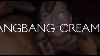 GangbangCreampie - Mega Inked Hot Babe Gets Gangbanged Hard