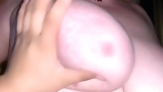 Slut wife get her tits played within