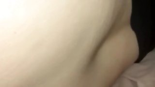 NUT ON MY ASS DADDY ! Watch My Little Tight Pussy Get Stretched By 12 Inch BBC