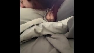 Tiny cute Italian girl cums on step bro cock