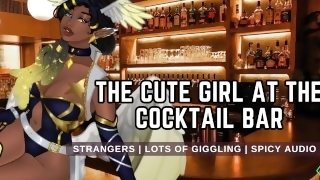 The Cute Girl At The Cocktail Bar Lets You Cum On Her Face