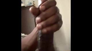 Big black dick nutting(slow motion)