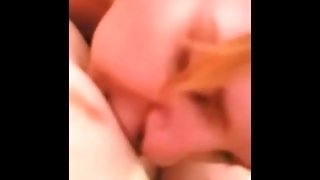 Wife eating my cute little pussy