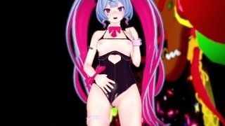 MIKU RABBIT HOLE PLAYS WITH HER PUSSY