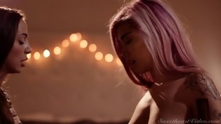 Sorority Love & Lust Scene 2 - Fate Suggests - pretty brunette lesbian slut Abigail Mac