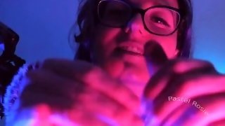 SFW ASMR Brain Massage and Whisper Rambles - PASTEL ROSIE Amateur Nerdy Egirl - Sexy Fansly Model