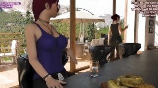 Futa3dX - Big Cock Brunette Futa Stepmom Fuckes Her Stepdaughter Hard