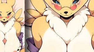 Renamon - A milf who knows how to do a boob job!