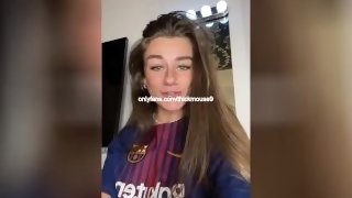 FC BARCELONA FAN SHOWING PUSSY ON TIKTOK