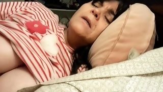 Stepmother in bed with stepson giving it to her hard in the morning