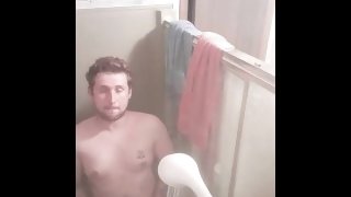 Taking a shower