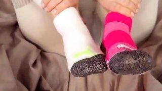Love Ending His Day With A Sweaty Sockjob!