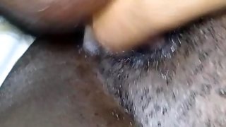 Rubbing the clit hard with the dick till she orgasms