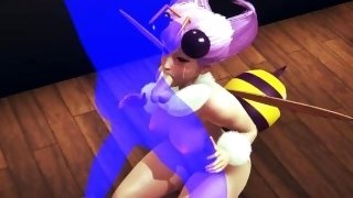 Dark Stalket Hentai - Bee sex in a cafe Full