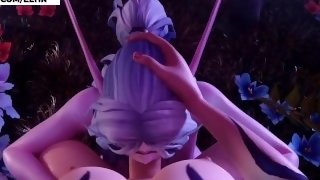 FUTANARI ELF ENJOY DEEP SWALLOW DICK IN FOREST - BEST FUTA HENTAI ELF WARCRAFT 4K 60 FPS