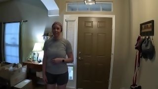 HOT MILF NEEDS COCK after SWEATY EXERCISE!!!