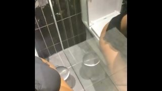 Thick milf gives toilet head