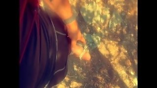 Public Hiking with Vibrator on Cock! 😈 Cum!