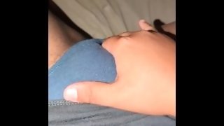 Teasing my pussy, I'm so horny