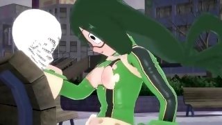 Tsuyu Asui sex on the park My Hero Academia