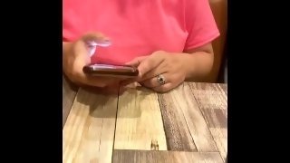 Restaurant titty flashing