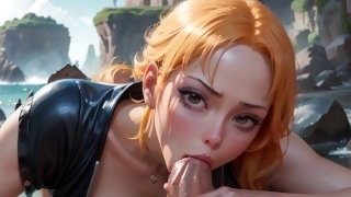 One Piece Nami AI generated hentai