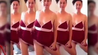 Five beautiful girls (video illusion) are dancing for you. They lure you to become my friend, watch