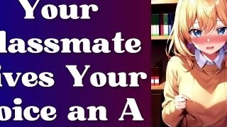 [F4M] Your Classmate Gives Your Voice An A  Classmates to Lovers ASMR Audio Roleplay