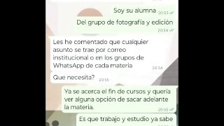 Alumna convence a profesor para ayudarla a pasar el año parte 1