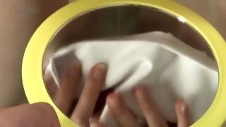 Japanese amateur nymph in white panties incredible video